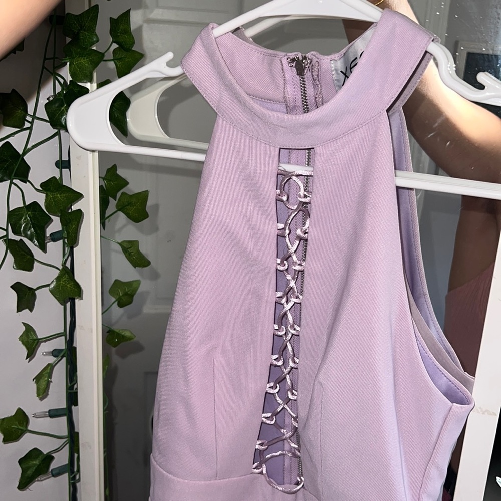 Purple mini dress
